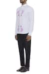 Buy_Manoviraj Khosla_Stencil Printed White Shirt_Online_at_Aza_Fashions