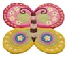 Shop_littlelooms_Multi Color Hand Tufted Blend Of 50% New Zealand Wool Handcrafted Butterfly Rug _at_Aza_Fashions