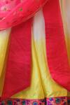 PWN_Multi Color Back Bow Knot Blouse With Lehenga And Dupatta For Girls_Online_at_Aza_Fashions