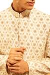 Amaare_Off White Floral Embroidered Sherwani_Online_at_Aza_Fashions