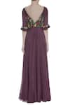 Shop_Desert Shine by Sulochana Jangir_Purple Round Embroidered Kurta  _at_Aza_Fashions