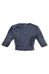 Buy_Shagun Manchanda_Grey Hand Painted And Embroidered Blouse _Online_at_Aza_Fashions