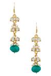 Buy Anita Dongre Gold Plated Indian Architecture Inspired Quartz Earrings at Aza Fashions Buy_Anita Dongre_Gold Plated Indian Architecture Inspired Quartz Earrings_at_Aza_Fashions
