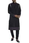 Buy_Manish Malhotra_Black Cutdana Embellished Classic Kurta Set_at_Aza_Fashions