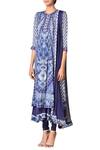 Buy Ritu Kumar Blue Printed Layered Anarkali Kurta Set Online at Aza Fashions Buy_Ritu Kumar_Blue Printed Layered Anarkali Kurta Set _Online_at_Aza_Fashions