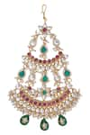 Buy_Moh-Maya by Disha Khatri_Gold Plated Artificial Stones Semi Precious Passa _at_Aza_Fashions