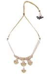 Buy_Rohita_Gold Plated Kundan Crystal Adjustable Choker_at_Aza_Fashions