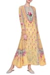 Buy_Anita Dongre_Floral Printed Long Kurta By Anita Dongre_at_Aza_Fashions