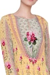 Anita Dongre_Floral Printed Long Kurta By Anita Dongre_Online_at_Aza_Fashions