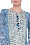 Anita Dongre_Floral Printed Tunic With Bell Sleeves_Online_at_Aza_Fashions