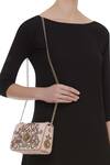 Shop_Fuchsia_Peach Embroidered Clutch With Sling _at_Aza_Fashions