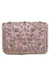 Buy_Fuchsia_Peach Embroidered Clutch With Sling _at_Aza_Fashions