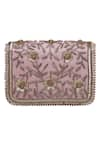 Fuchsia_Peach Embroidered Clutch With Sling _Online_at_Aza_Fashions