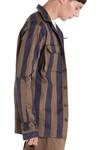 Son of A Noble Snob_Blue Broad Stripe Casual Jacket_Online_at_Aza_Fashions