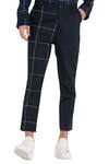 Buy_Son of A Noble Snob_Black Check Print Trouser Pant_Online_at_Aza_Fashions
