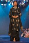 Buy_House Of Kotwara_Black Zardozi Embroidered Kurta With Sharara And Dupatta_at_Aza_Fashions