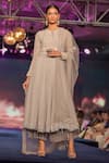 Buy House Of Kotwara Grey Round Embroidered Anarkali Set at Aza Fashions Buy_House Of Kotwara_Grey Round Embroidered Anarkali Set _at_Aza_Fashions