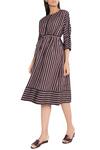 Buy_Anomaly_Black Striped Midi Dress_Online_at_Aza_Fashions