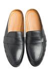 Shop_Dmodot_Black Plain Flat Slip-on Style Shoes _at_Aza_Fashions