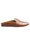 Shop_Dmodot_Brown Plain Slip-on Style Flat Shoes _Online_at_Aza_Fashions