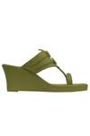 Aprajita Toor Green Cut Work Braided Wedges Online at Aza Fashions Aprajita Toor_Green Cut Work Braided Wedges_Online_at_Aza_Fashions