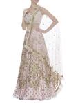 Buy_Riddhi Majithia_Pink Silk Embroidery Sequin Round Bridal Lehenga Set _at_Aza_Fashions