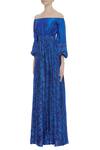 Buy_Vedika M_Blue Bardot Silk Printed Jumpsuit_Online_at_Aza_Fashions
