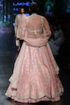 Shop_Anushree Reddy_Pink Embroidered Lehenga Set_at_Aza_Fashions