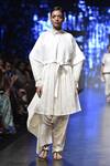Buy_Sayantan Sarkar_Off White Box Pleated Tunic_at_Aza_Fashions