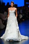 Buy_Shriya Som_Blue Embellished Gown_at_Aza_Fashions