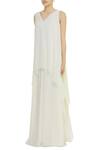 Buy_Gauri & Nainika_White Viscose Georgette Layered Side Draped Jumpsuit _Online_at_Aza_Fashions