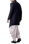 Shop_Kommal Sood_Blue Terry-rayon Sherwani Dhoti Pant Set  _at_Aza_Fashions