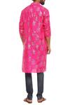 Shop_Masaba_Pink Tropical Banana Sapling Motif Print Kurta_at_Aza_Fashions