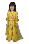 Buy_Kirti Agarwal - Pret N Couture_Yellow Silk, Net Embroidery Kurta Set _at_Aza_Fashions