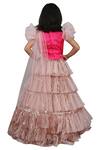 Shop_Kirti Agarwal - Pret N Couture_Pink Layered Frill Lehenga Set _at_Aza_Fashions