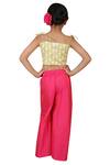 Kirti Agarwal - Pret N Couture_Pink Printed Jacket Palazzo Set For Girls_Online_at_Aza_Fashions