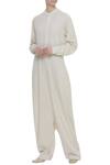 Buy_Padma Raj Keshri_White Button Front Jumpsuit_at_Aza_Fashions