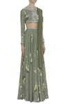 Mahima Mahajan_Green Round Printed Lehenga Set_Online_at_Aza_Fashions