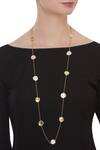 Shop_Masaya Jewellery_Coin Chain Necklace_at_Aza_Fashions
