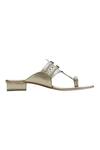 Aprajita Toor_Silver Kolhapuri Sandals_Online_at_Aza_Fashions