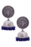 Buy Motifs By Surabhi Didwania Silver Plated Carved Head Jhumkas at Aza Fashions Buy_Motifs By Surabhi Didwania_Silver Plated Carved Head Jhumkas_at_Aza_Fashions