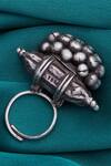 Buy_Motifs by Surabhi Didwania_Silver Plated Bead Ring_Online_at_Aza_Fashions