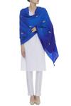 Buy_Richa_Blue Cashmere Wool Hand Embroidered Shawl_at_Aza_Fashions