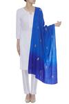 Shop_Richa_Blue Cashmere Wool Hand Embroidered Shawl_at_Aza_Fashions