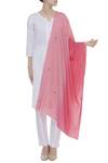 Shop_Richa_Pink Cashmere Wool Hand Embroidered Shawl_at_Aza_Fashions