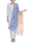 Shop Richa Blue Cashmere Wool Hand Embroidered Shawl at Aza Fashions Shop_Richa_Blue Cashmere Wool Hand Embroidered Shawl_at_Aza_Fashions