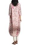 Ampm_Pink Chanderi Printed Tunic_Online_at_Aza_Fashions