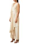 Buy_Tarun Tahiliani_White Embellished Overlay Jumpsuit_Online_at_Aza_Fashions