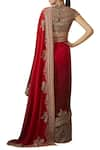 Shop_Tarun Tahiliani_Embroidered Saree With Blouse_at_Aza_Fashions