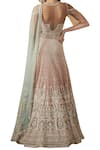 Shop_Tarun Tahiliani_Pink Cold Shoulder Anarkali Set_at_Aza_Fashions